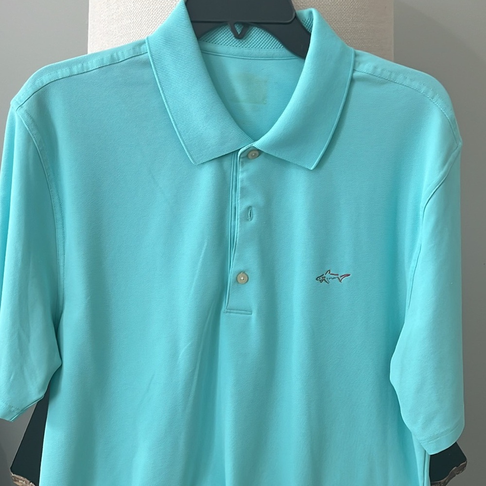 Men's Aqua Polo Shirt